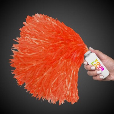 16" Orange Plastic Pom Pom