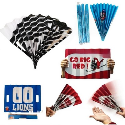 Foldable Cheering Banner Paper Clapper