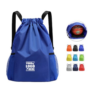 Large Capacity Oxford Sports Drawstring Backpack