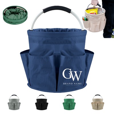 Collapsible Picnic Basket With Handles