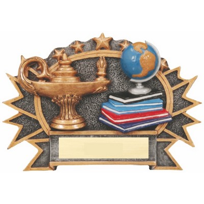 Flat Back Academics Peg Stand Trophy (6 3/4"x9")