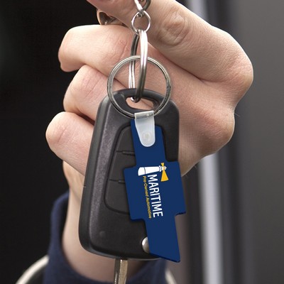Soft Vinyl Key Tag w/Key Ring (1"x2 5/8")