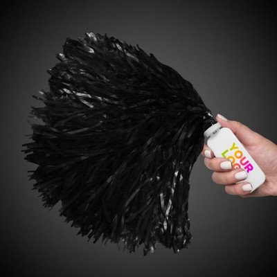 16" Black Plastic Pom Pom